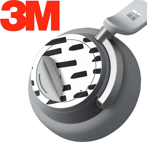 Black Dash Surface Headphones Skin